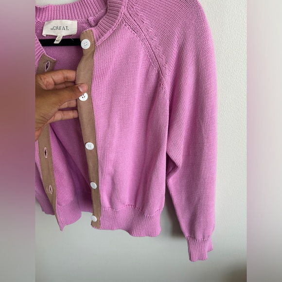 The Great The Tiny Cardigan in Lilac Blossom - Picture 3 of 8